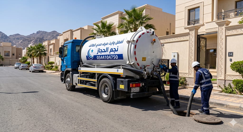 كمبروسر شفط المجاري بالطائف